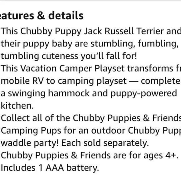Chubby Puppies & Friends - Vacation Camper Playset - Picture 5 of 5
